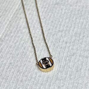 Tory Burch Enamel Stripe Necklace